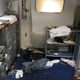 The aftermath of Hudek’s alleged rampage. (Image via AP)